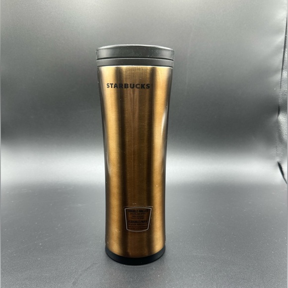 2009 Starbucks Copper Double Walled Stainless Steel 20 oz Tumbler Travel Mug Cup - Picture 1 of 5
